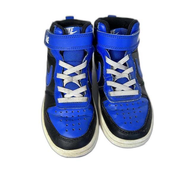 Nike Other - Nike Court Borough Mid 2 Black game Royal Blue Kids size 11